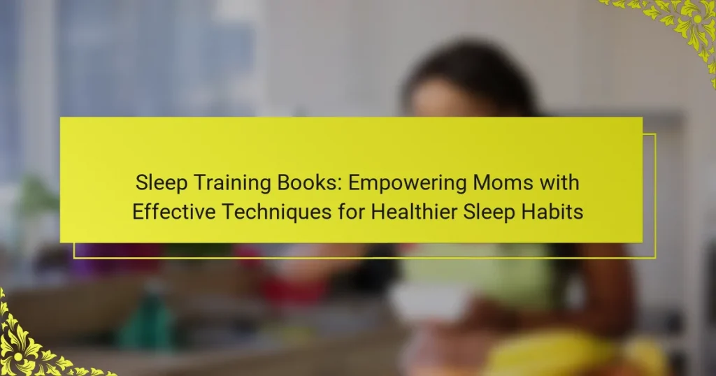 Sleep Training Books: Empowering Moms with Effective Techniques for Healthier Sleep Habits