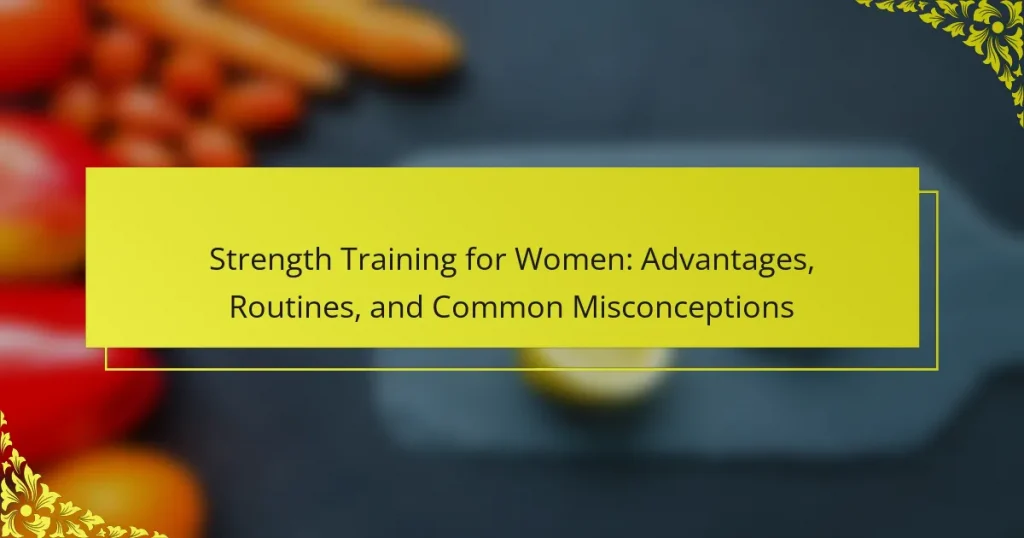 Strength Training for Women: Advantages, Routines, and Common Misconceptions