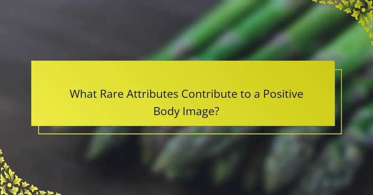 What Rare Attributes Contribute to a Positive Body Image?